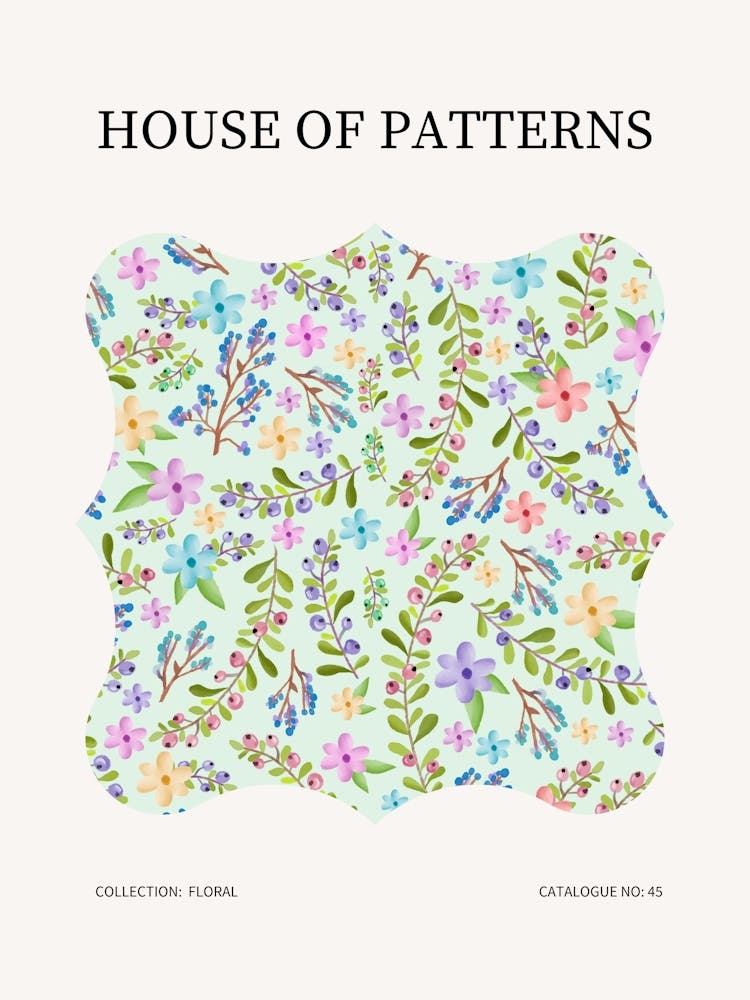 Floral Pattern Poster 45