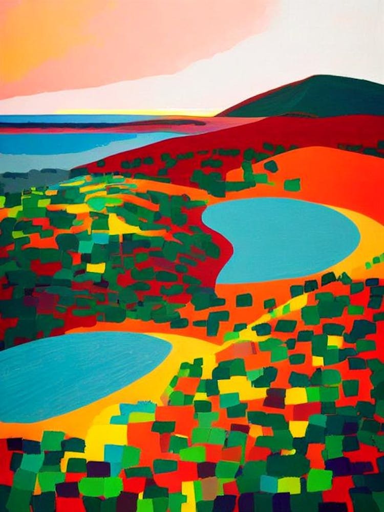 Lençóis Maranhenses National Park 1 Brazil Abstrakt Farbenfroh