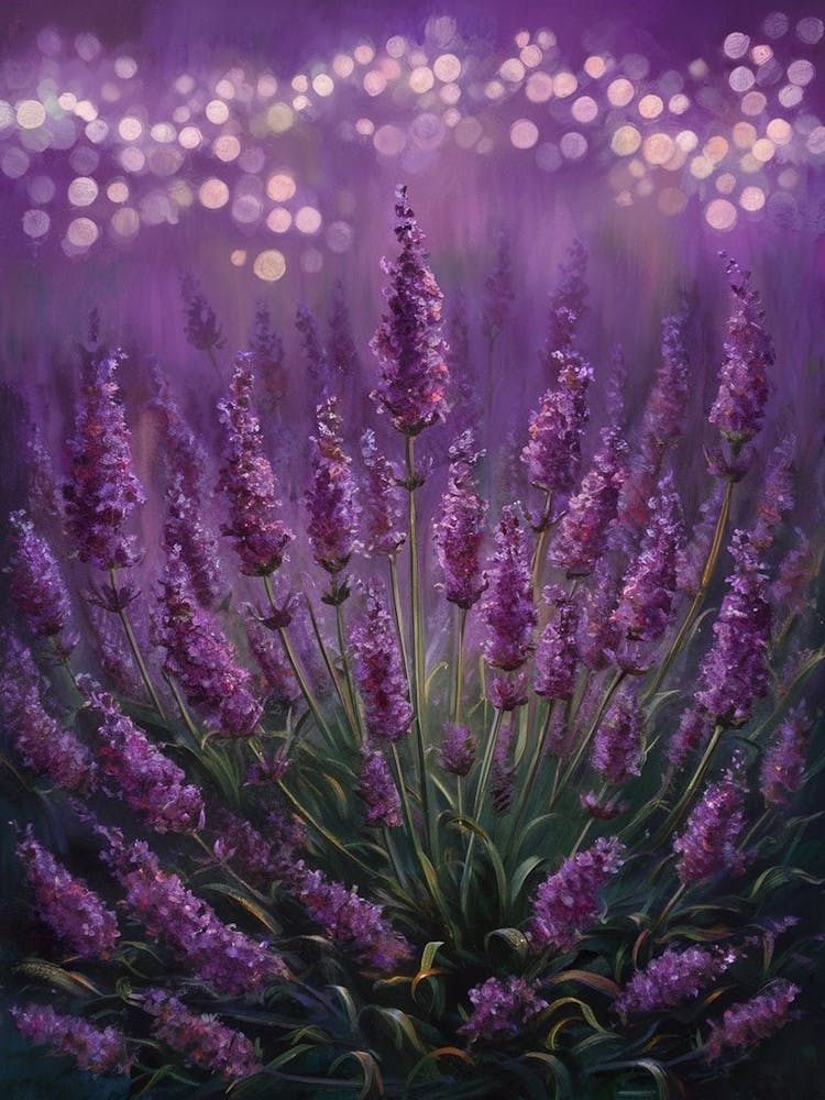 Lavender At Night