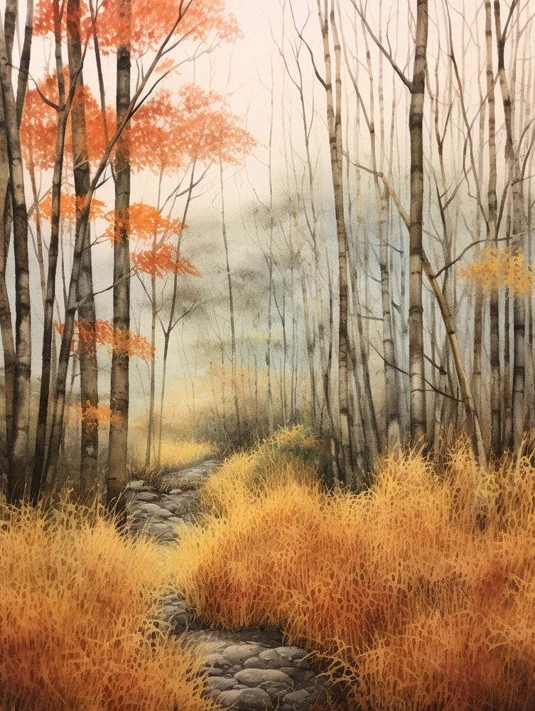 Autumn Forest Landscape Arashiyama Bamboo Grove Japan 2