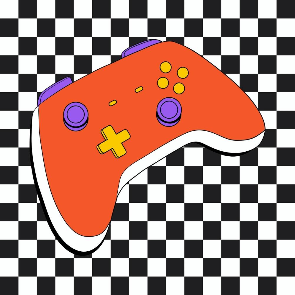 Retro Checkerboard Gaming 