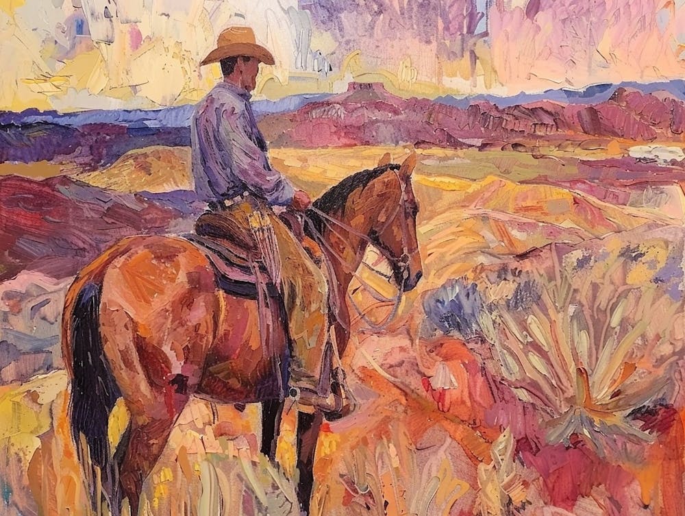 Cowboy Painting Nevada 2