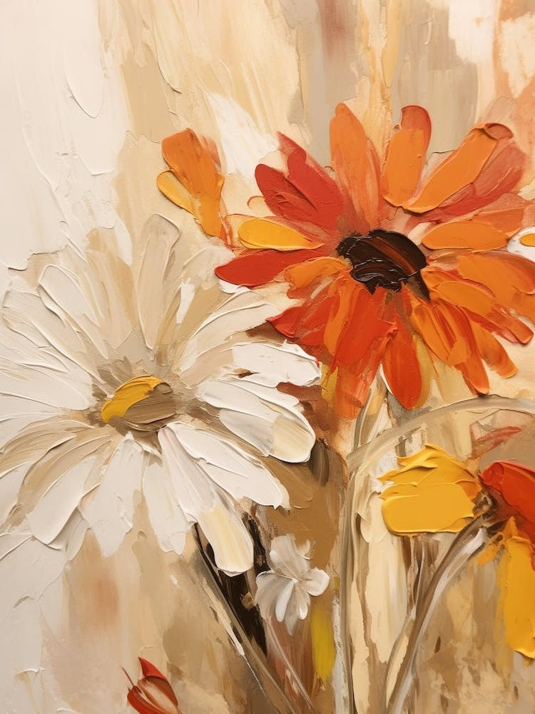 Fall Flower Painting Daisy 1