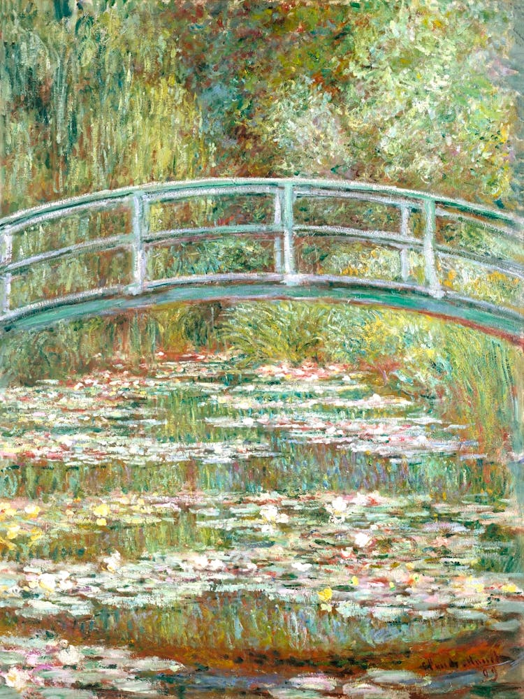 Bridge Over A Pond Of Water Lilies, Claude Monet