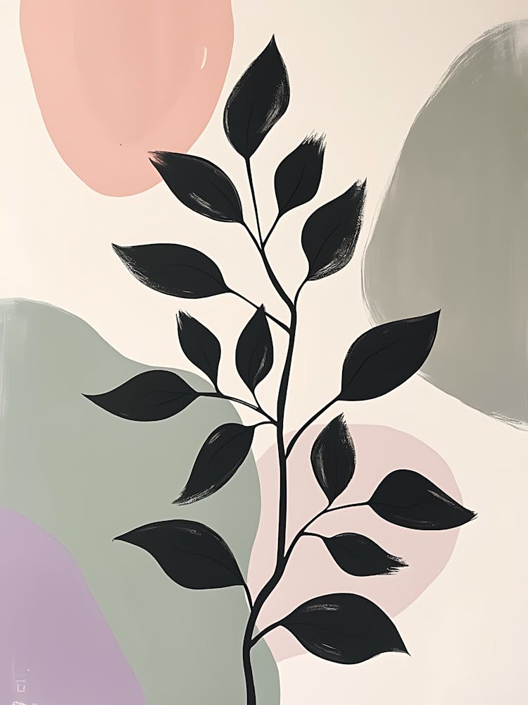 Delicate Nature Lines in Calm Neutral Colors