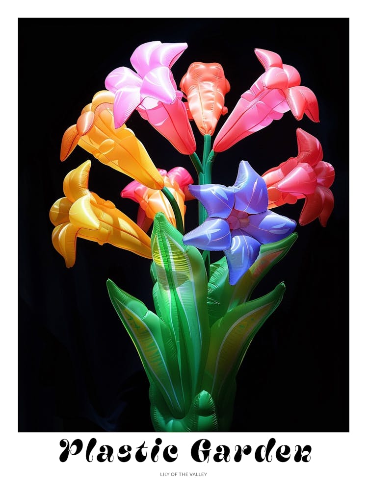 Bright Inflatable Flowers Poster Lily Of The Valley 1