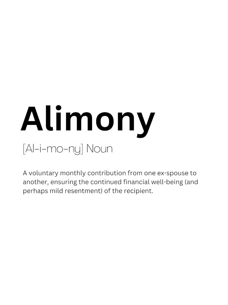 Alimony Definition Meaning