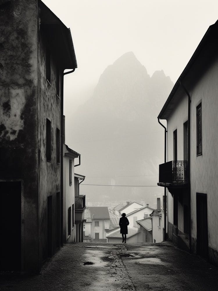 Bolzano, Italy,  Black And White Analogue Photography  1