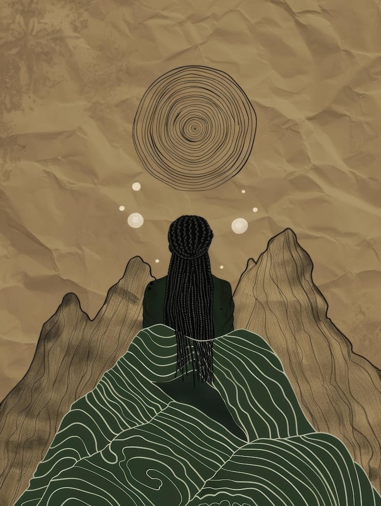 Woman In The Mountains 3