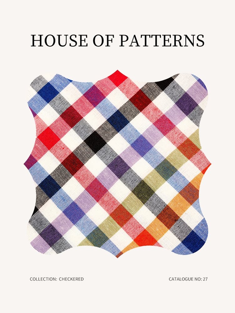 Checkered Pattern Poster 28