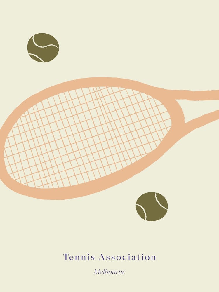 Boho Retro Sports 4 Tennis Ball 3