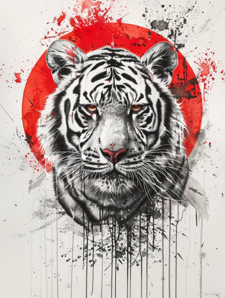 White Tiger Canvas Print