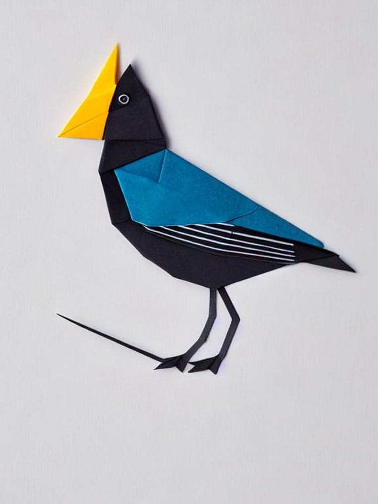 Magpie Origami Bird