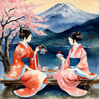 Japanese Sakura In Mountain 6