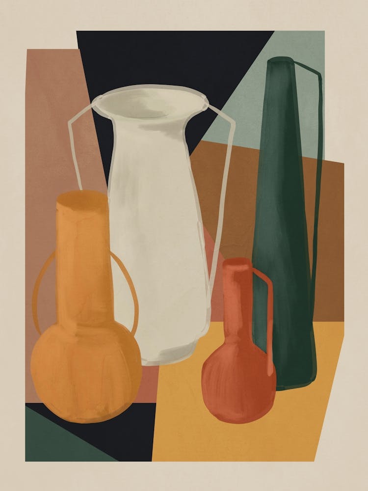 Abstract Art Vases 4
