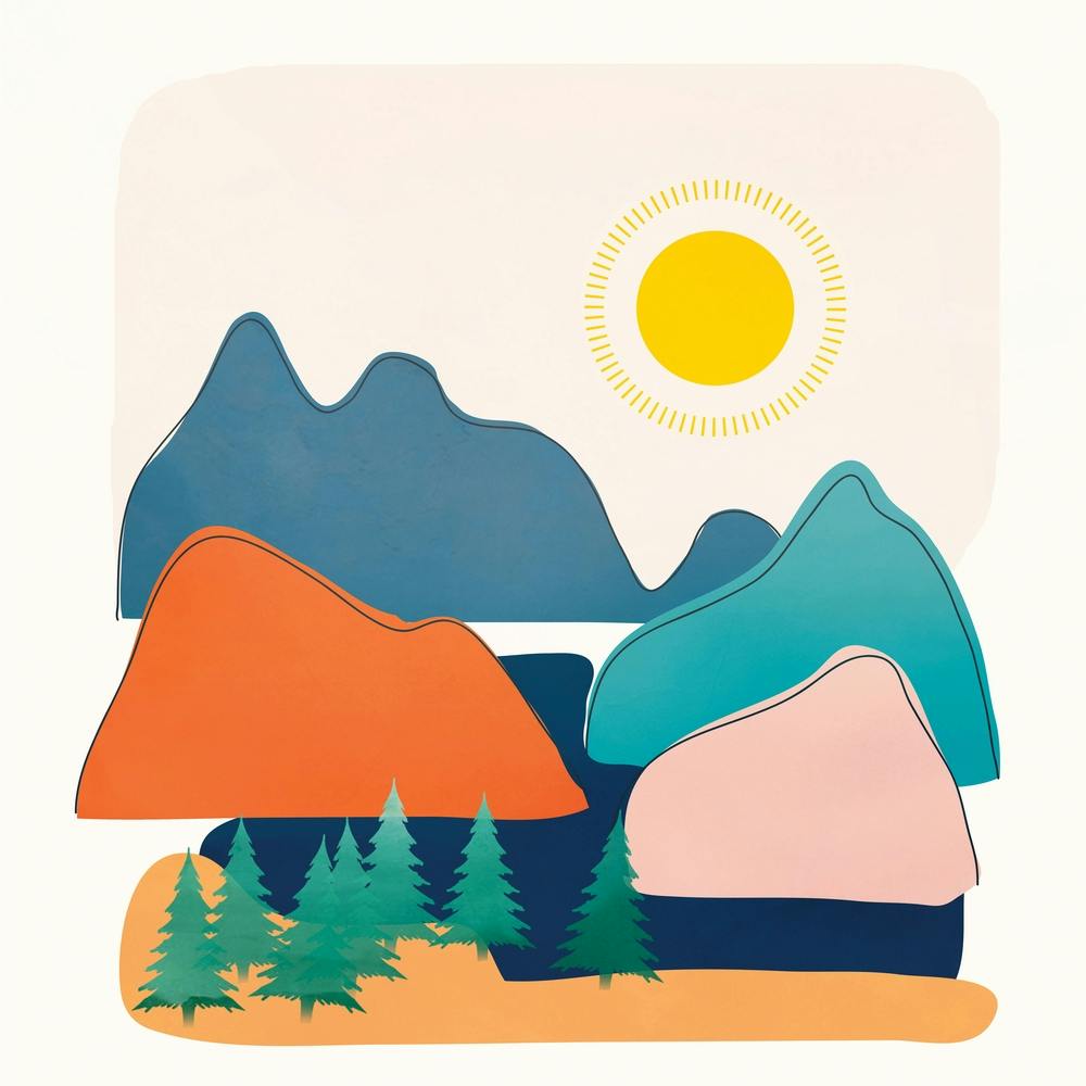 Minimalistische Landschaft IV