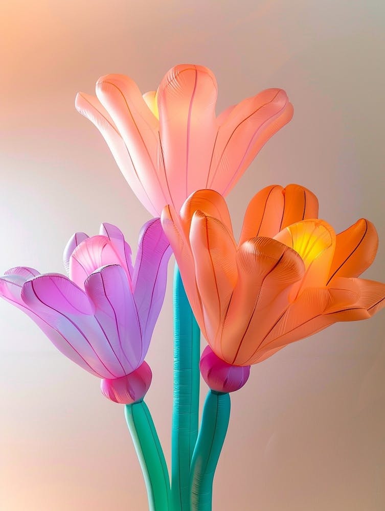 Dreamy Inflatable Flowers Fuchsia 1