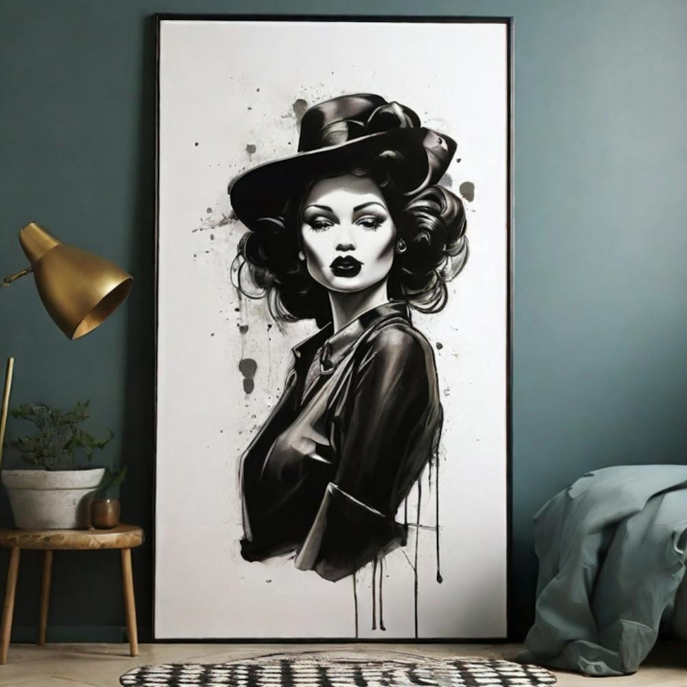 Lady In Black Hat