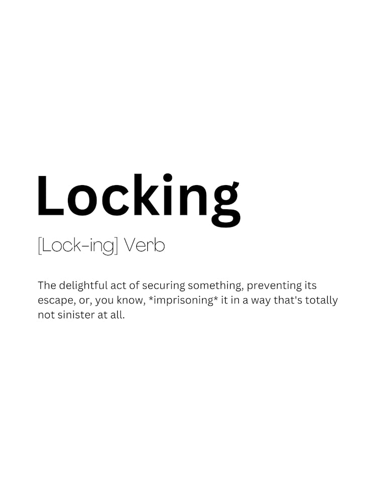 Locking Definition Meaning