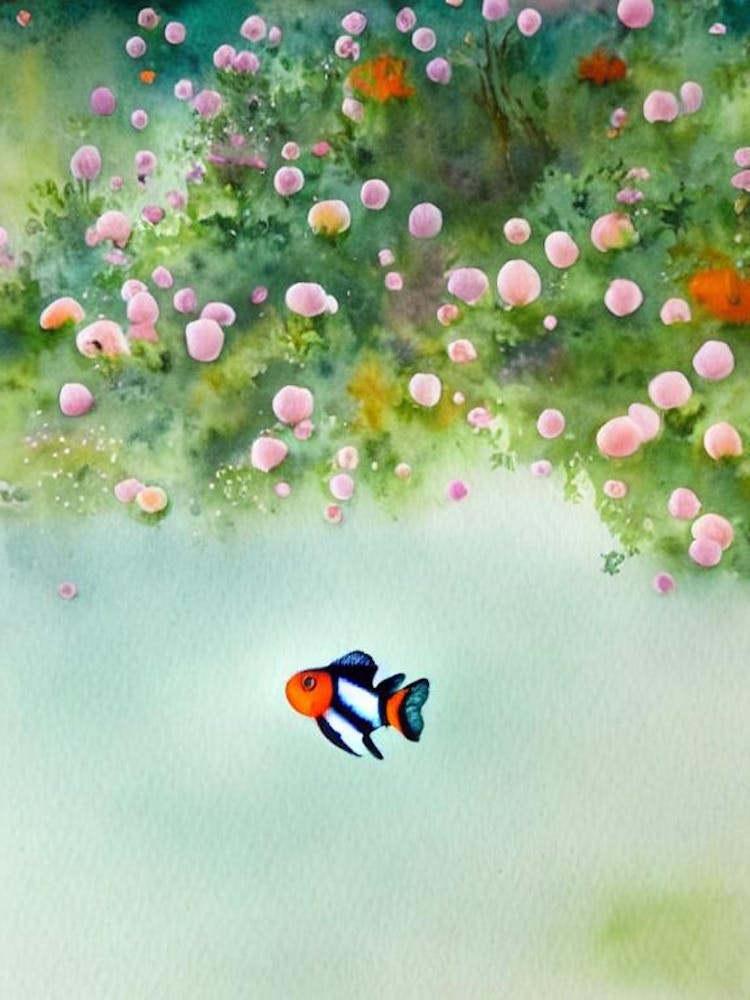 Clownfish Storybook Watercolour