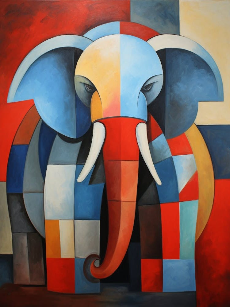 Elephant Abstract Pop Art 1