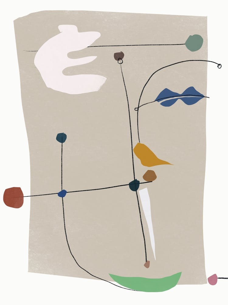 Abstract charms composition