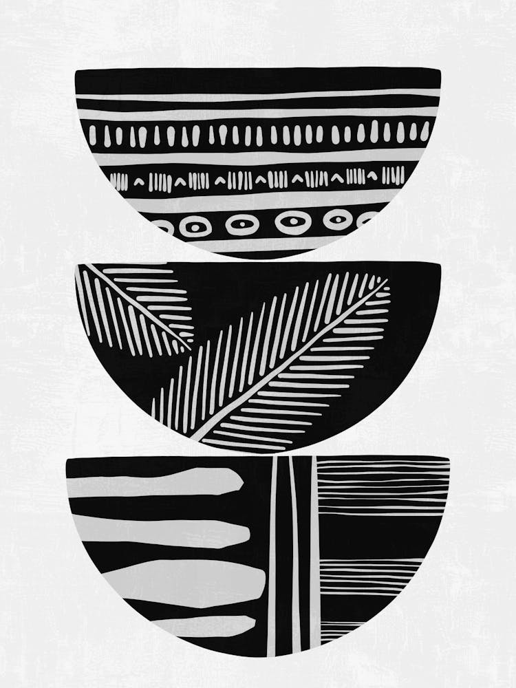 Black And White Bowls
