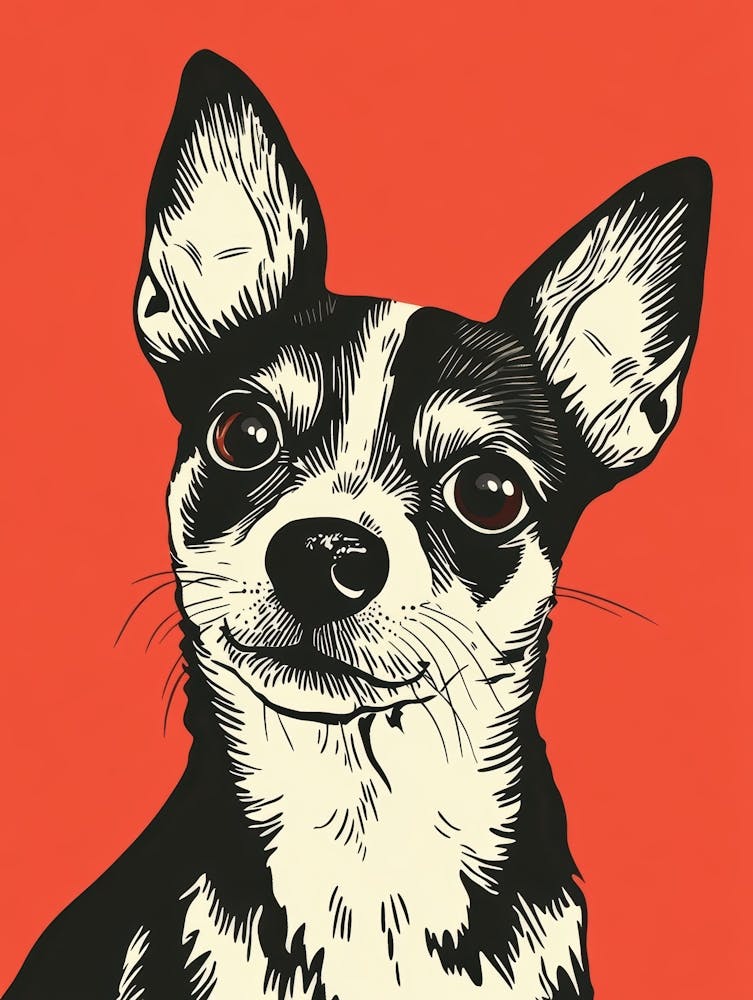 Chihuahua - Impression sur Toile