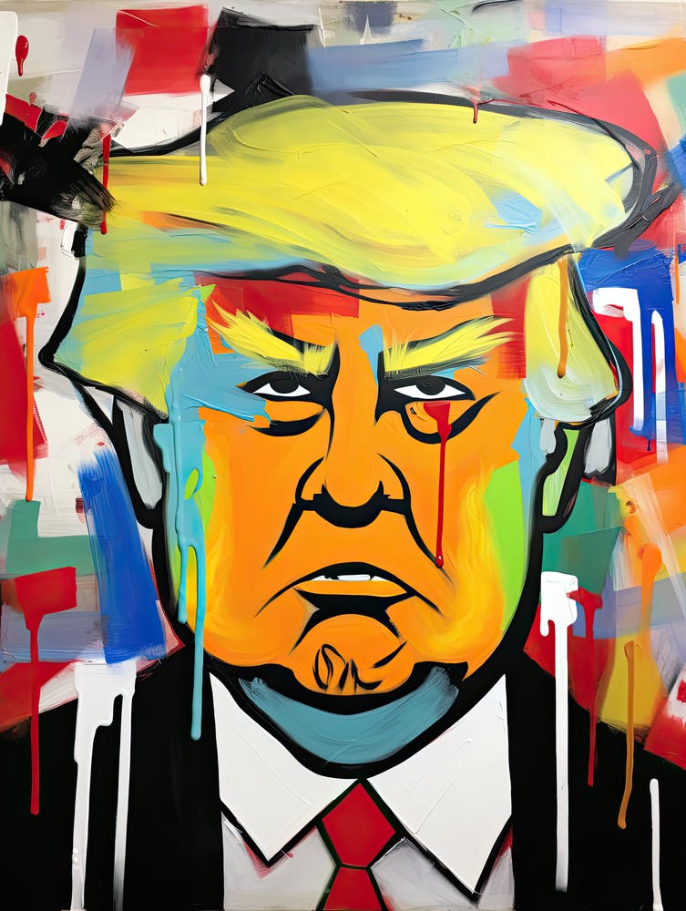 Donald Trump, Basquiat-Stil, Neoexpressionismus