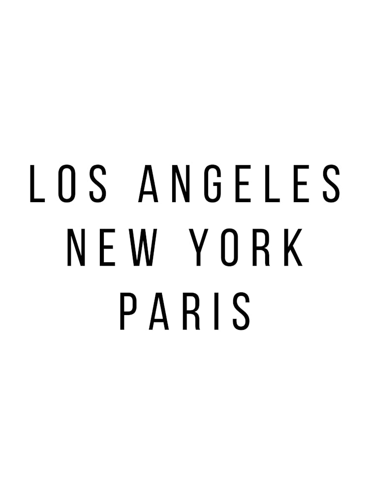 Los Angeles New York Paris 2
