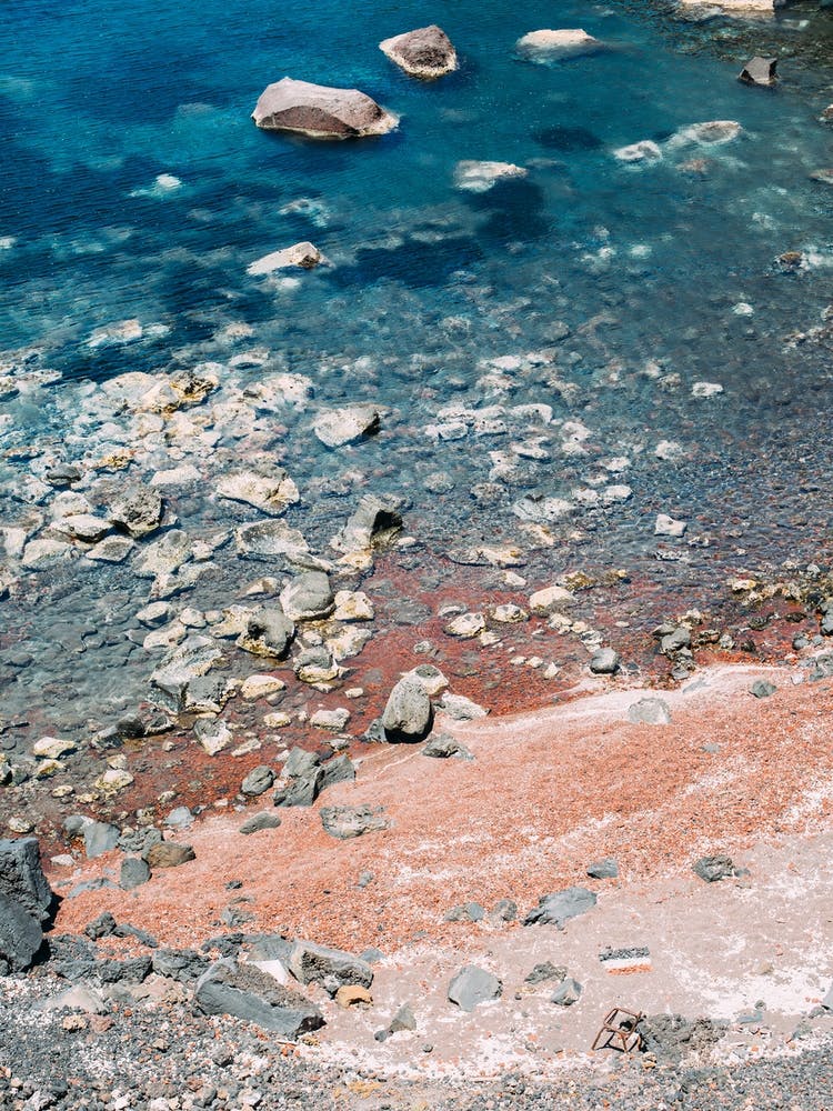 Red Beach Aerial View