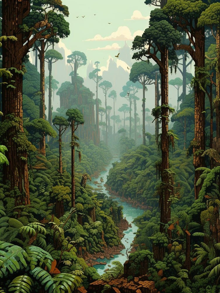Congo Basin Pixel Art 1