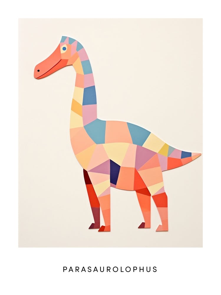 Nursery Dinosaur Art Parasaurolophus 4 Poster
