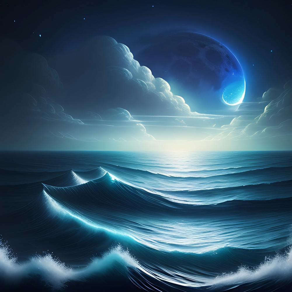 Clair de Lune Sur L'Océan