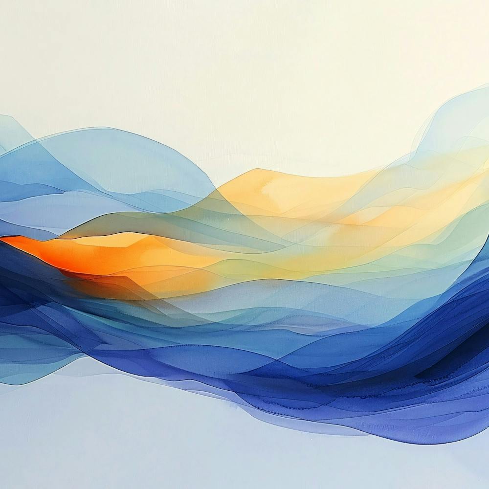 Abstract Wave Painting