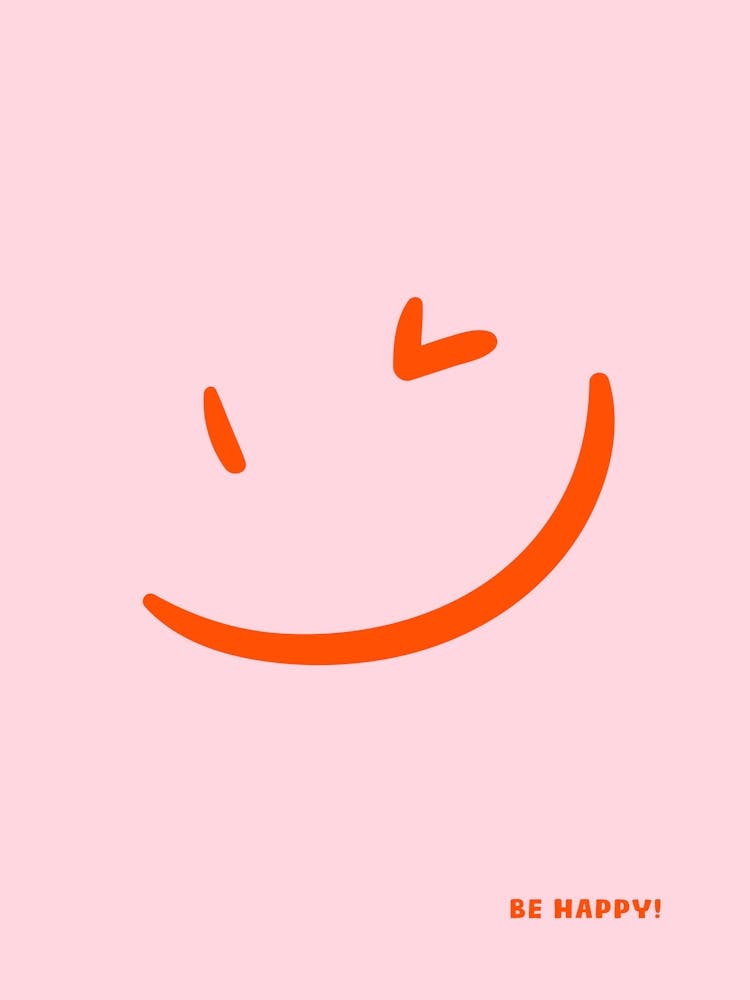 Sei glücklich - Smiley-Rose