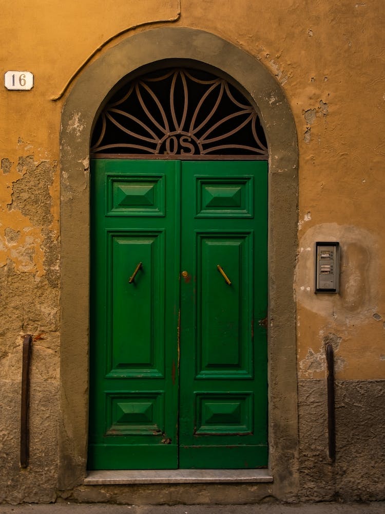 Green Italian Door