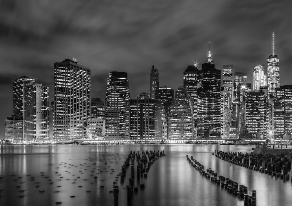 New York City Monochrome Night Impressions