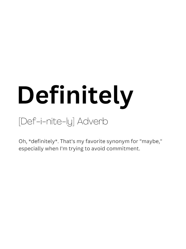 Definitely Definition Meaning