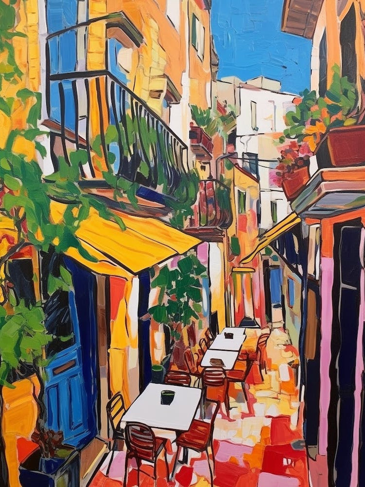 Palermo Italy 4 Fauvist Painting