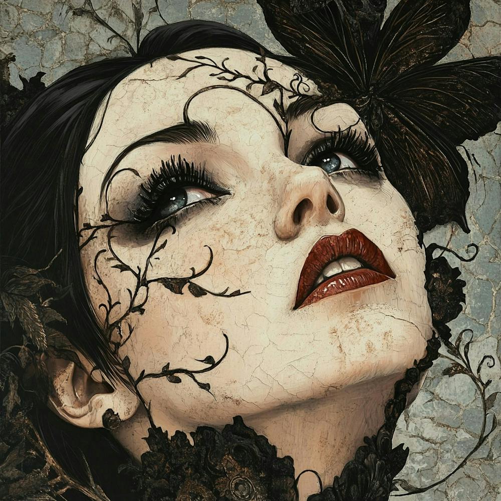 Woman With A Butterfly