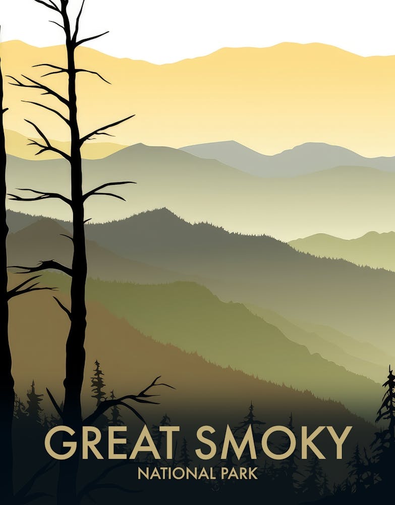 Great Smoky National Park Vintage Travel Poster 10