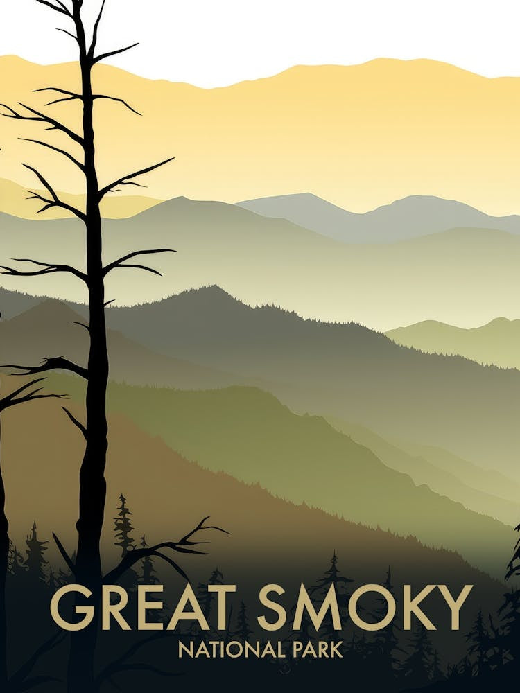 Great Smoky National Park Vintage Travel Poster 10