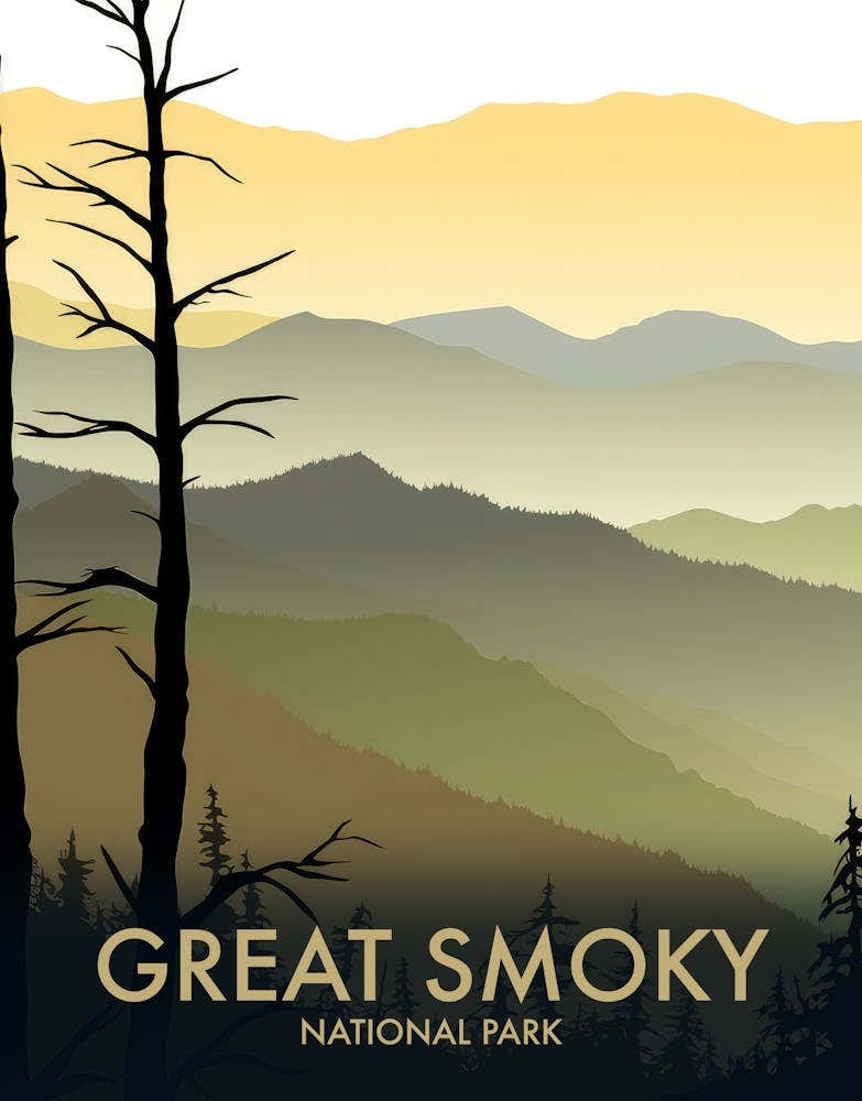 Great Smoky National Park Vintage Travel Poster 10