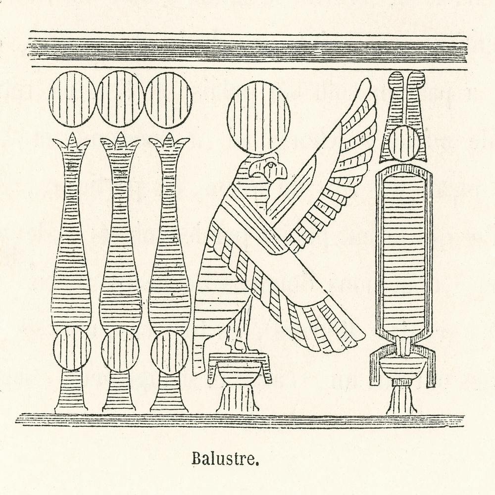 Ancient Egyptian Decorative Motif, Albert Racine 1