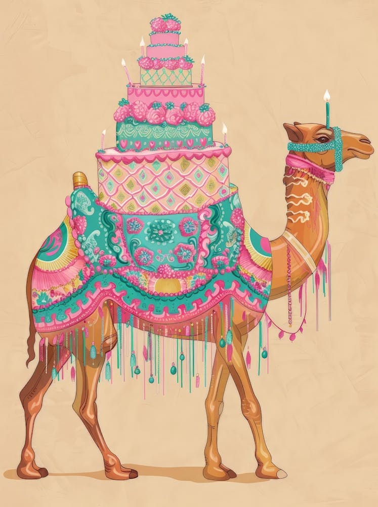 Camel With Cake 1