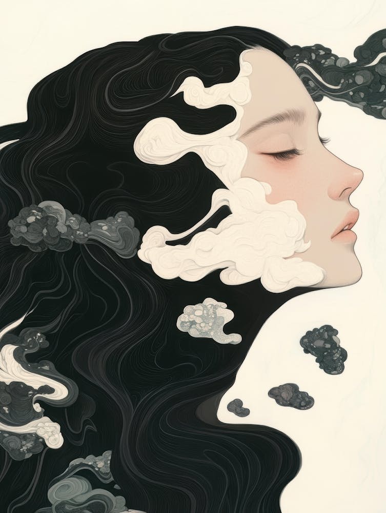 Girl With Black Hair 8