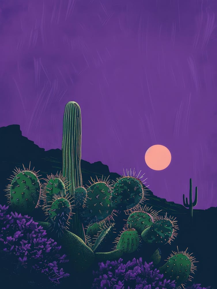 Cactus In The Desert 1