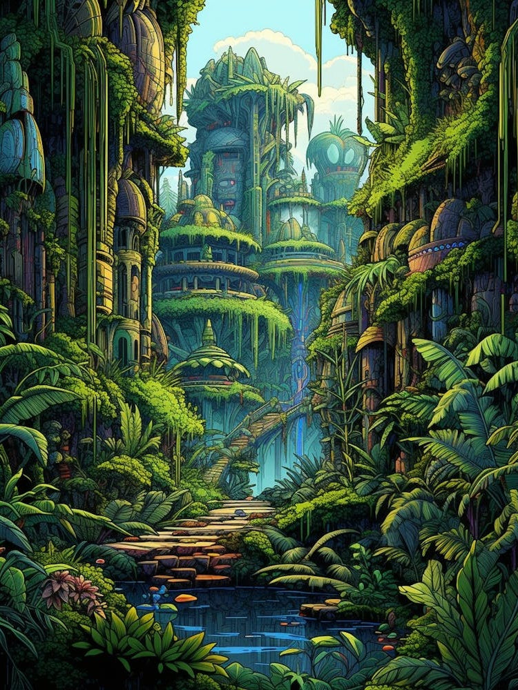 Amazon Rainforest Pixel Art 3