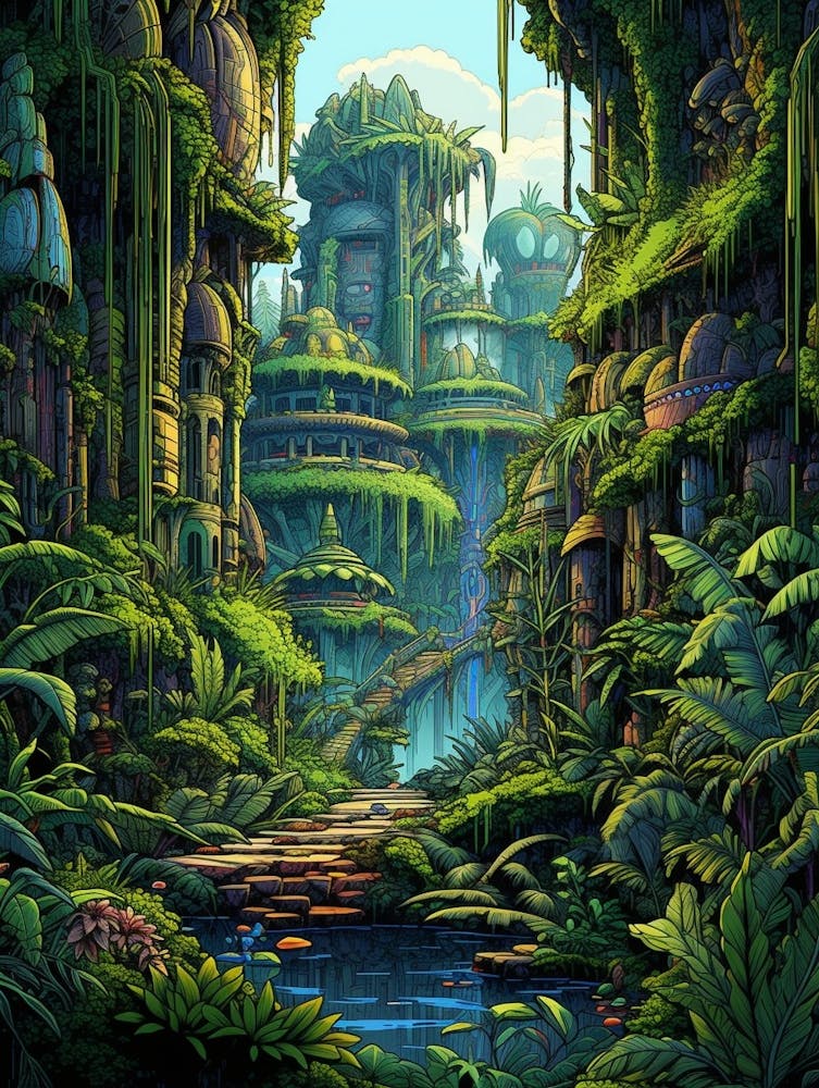 Amazon Rainforest Pixel Art 3